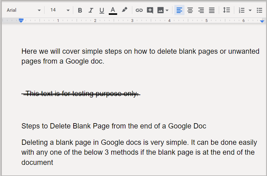 strikethrough google docs comments