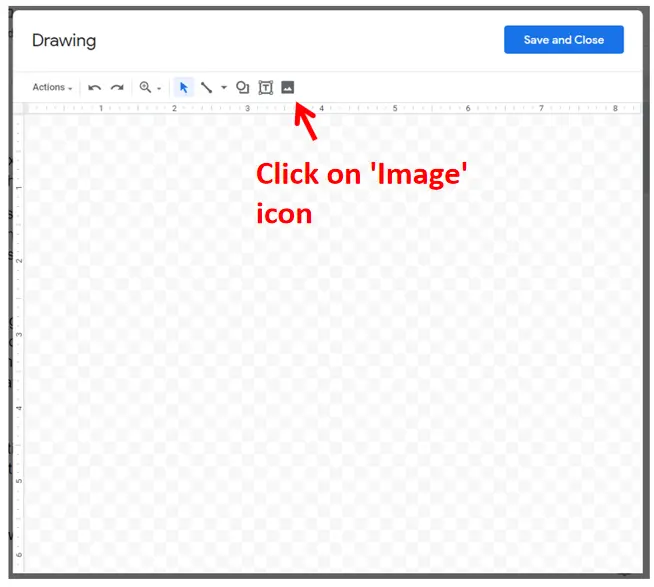 Image icon in Google docs