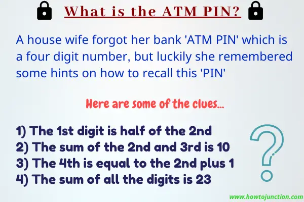 Find the ATM pin puzzle