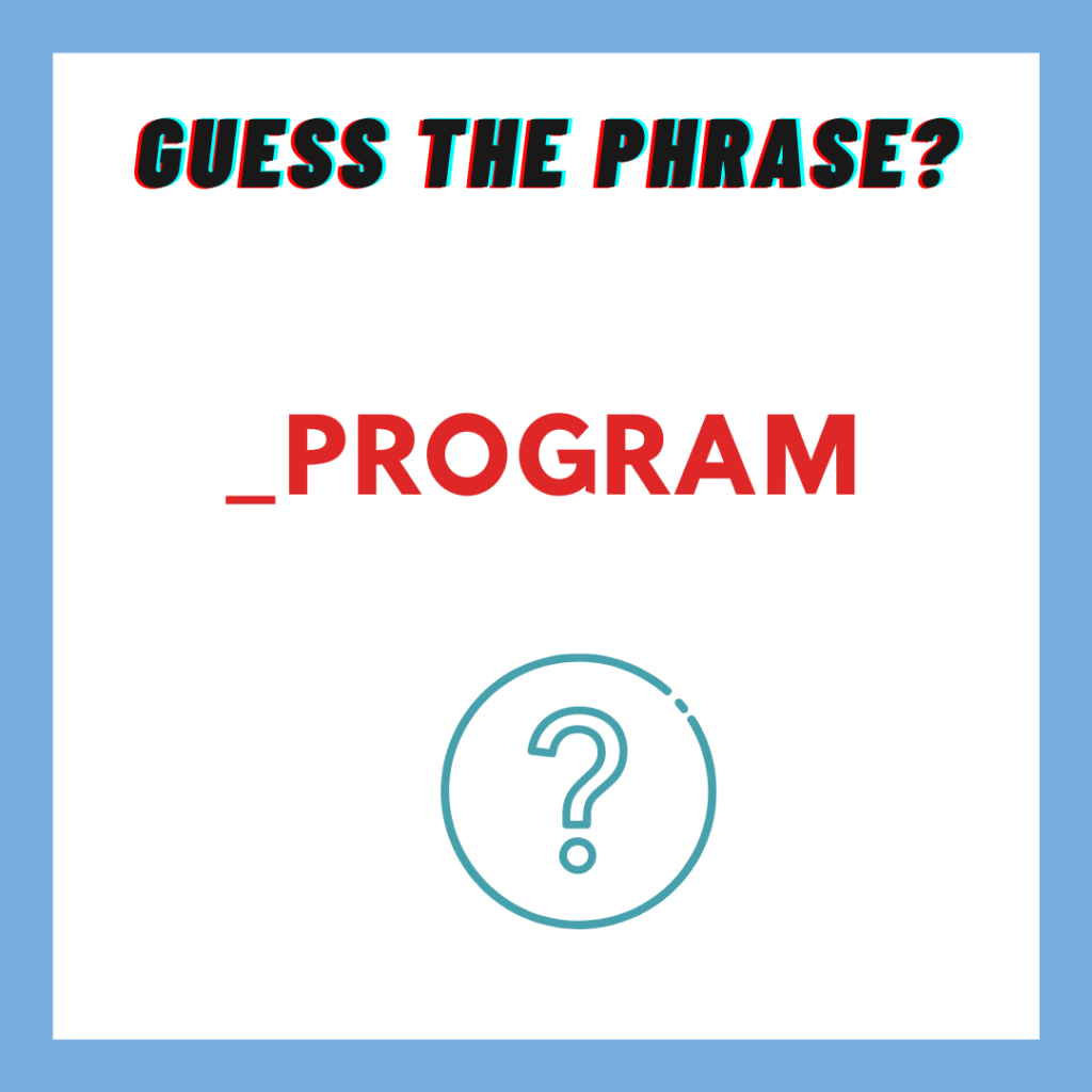 Blank Program brain Teaser